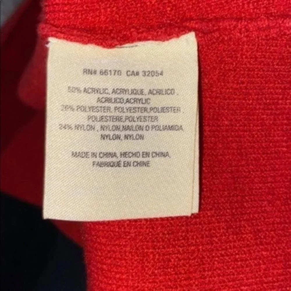 Anthropologie Moth Chester Bell Sleeve Red Mid Length Dress Size Small - Picture 7 of 10